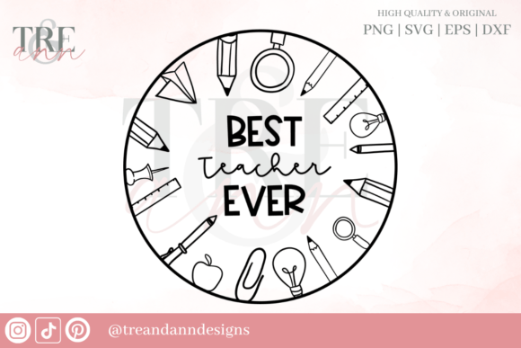 Best Teacher Ever Ornament: A Perfect Gift Design