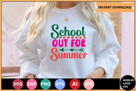 Capturing the Spirit of Summer: School's Out SVG Design