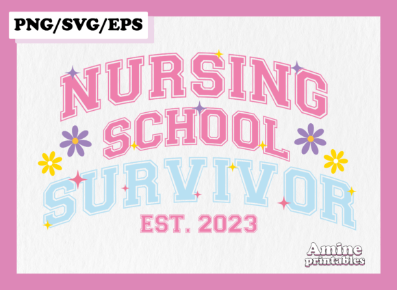 Nursing School 2023 Retro Nurse SVG