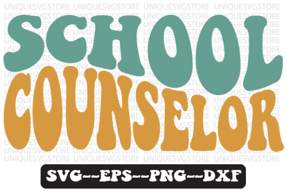 Review: School Counselor Wavy Retro Svg Design