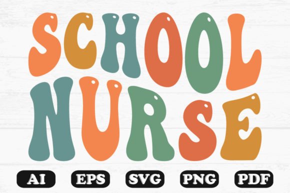 School Nurse Retro Wavy Svg T-shirt Review