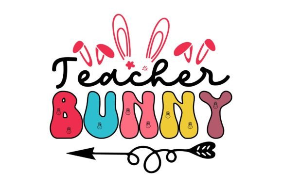 Teacher Bunny, Retro Bunny SVG: A Charming Embroidery Design