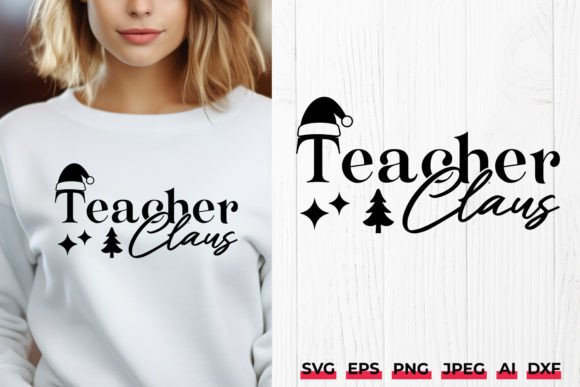 Teacher Claus Christmas Minimalist SVG Review