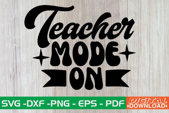 Teacher Mode on Retro SVG: A Versatile Embroidery Design