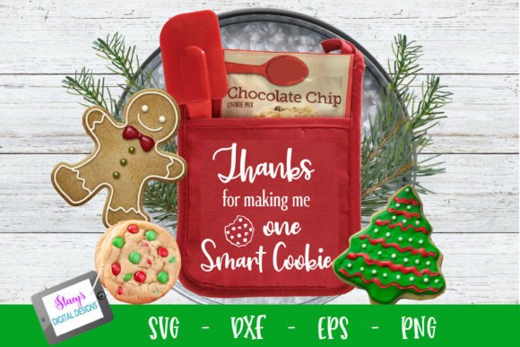 Teacher - One Smart Cookie: A Charming Embroidery Design