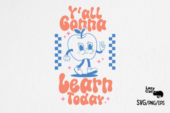 Teacher Retro Apple Mascot SVG: A Classic Design